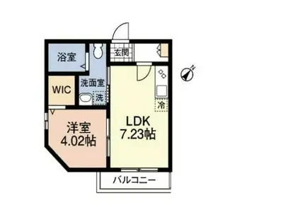 フェリーチェV(1LDK/1階)の間取り写真