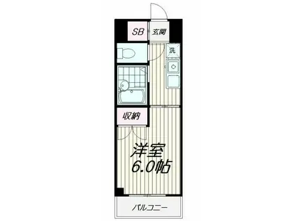 アーバンN(1K/2階)の間取り写真