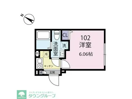 EXENTIA MOTOHASUNUMA(1K/3階)の間取り写真