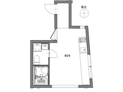 TRIAS白金台(ワンルーム/3階)の間取り写真
