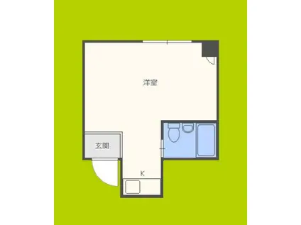 吉恵ハイツ(ワンルーム/5階)の間取り写真