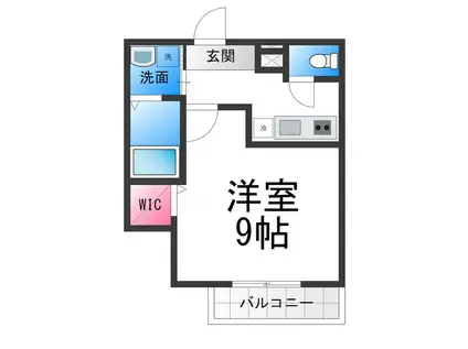 フジパレス堺諏訪森III番館(1K/1階)の間取り写真