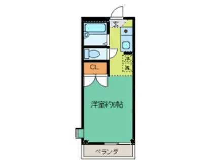 アローズ梶ヶ谷(1K/1階)の間取り写真