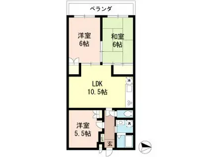 ベルマルシェ(3LDK/3階)の間取り写真
