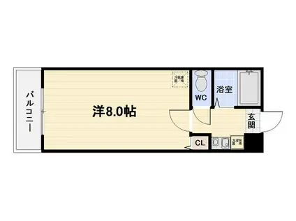 THE SQUARE・ATAGO RESIDENCE(1K/6階)の間取り写真