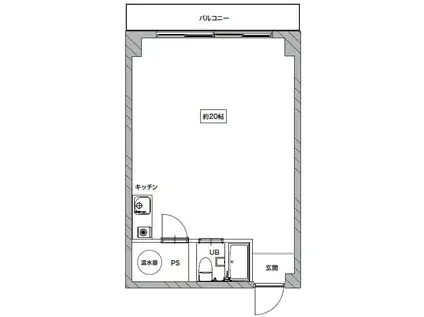 麻布エンパイアマンション(ワンルーム/7階)の間取り写真