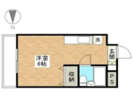 アドヴァンスカネコビルII(1K/1階)の間取り写真