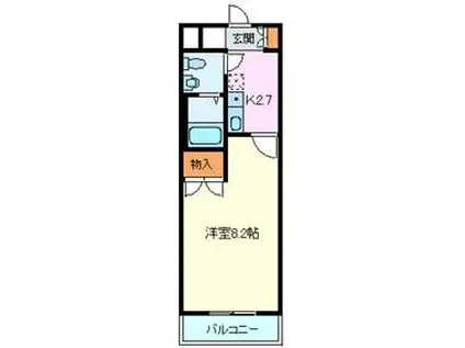 K-MAISON JEUNESSE(1K/1階)の間取り写真