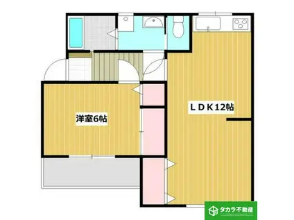 アリエッタ美丘(1LDK/1階)の間取り写真