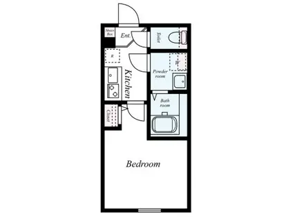GRADUS中板橋(1K/3階)の間取り写真