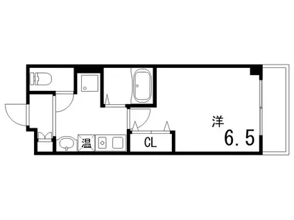 サンコーウィズダムスクウェア(1K/7階)の間取り写真