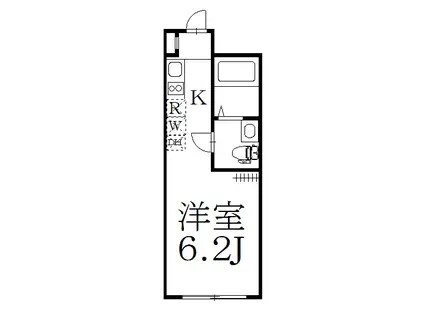 RITZ ASAGAYA(1K/1階)の間取り写真