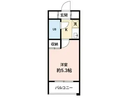 ジョイフル菊名(1K/5階)の間取り写真