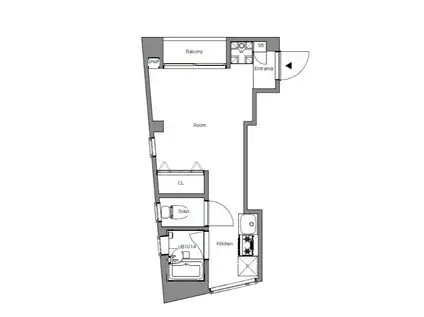 松陰佐藤ビル(ワンルーム/2階)の間取り写真