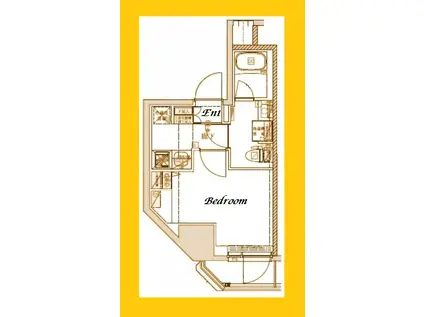 MAIN STAGE横濱弥生町(1K/6階)の間取り写真