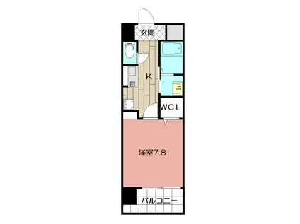 SUNFLOWER(1K/2階)の間取り写真