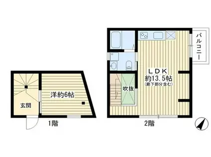 YSHOUSERD-02(1LDK/2階)の間取り写真