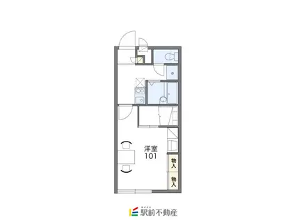レオパレス兵庫北(1K/2階)の間取り写真