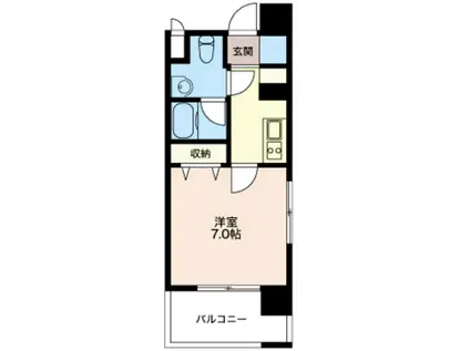 エスティメゾン亀戸(1K/6階)の間取り写真