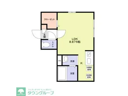 シティースタイル湘南(1K/3階)の間取り写真