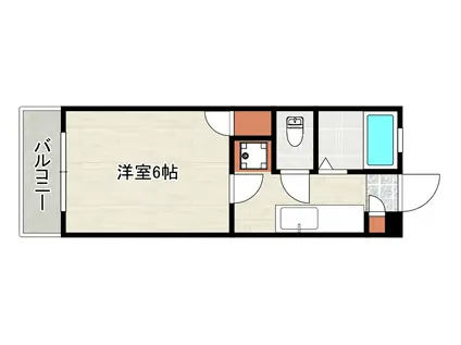 エントピア宇宿II(1K/1階)の間取り写真