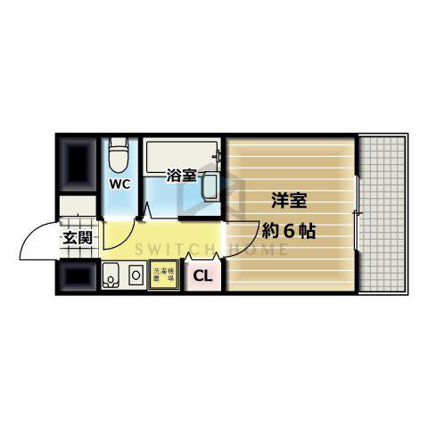 PS HIGASHI OSAKA(1K/11階)の間取り写真
