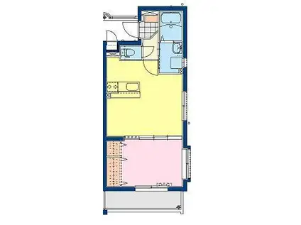 OSMANTHUS・T(1LDK/1階)の間取り写真