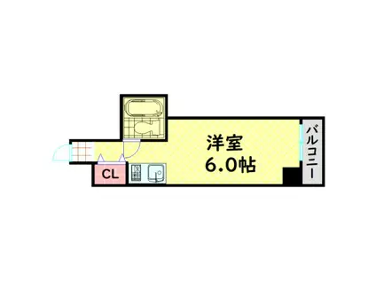 オフィスポート本町SEST(ワンルーム/8階)の間取り写真