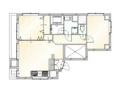 ピカイヤ巣鴨(2LDK/8階)の間取り写真