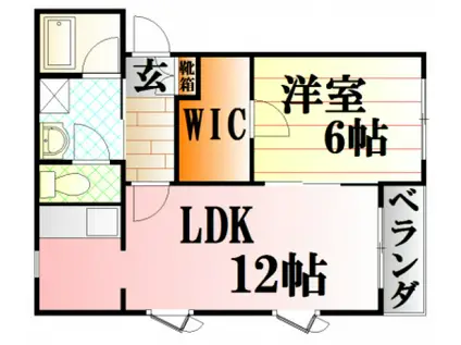 エクセルA館(1LDK/3階)の間取り写真