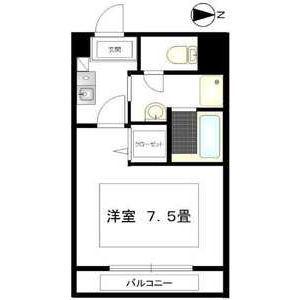 SK HOUSE(1K/1階)の間取り写真