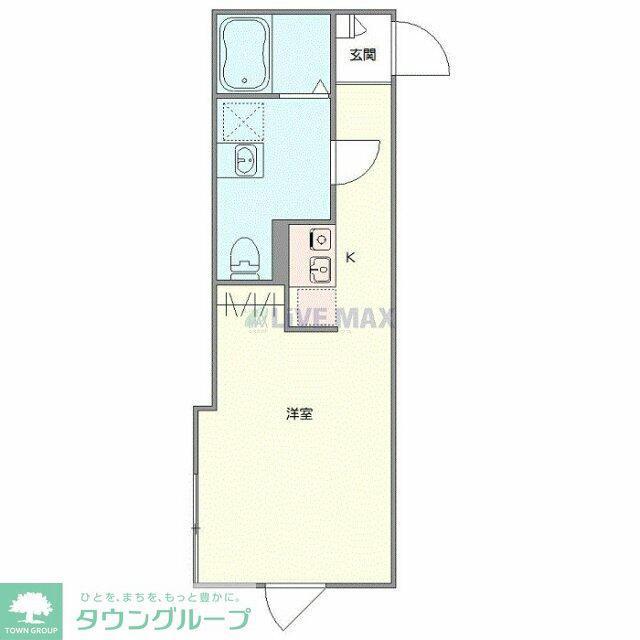 WILLE NISHIARAI II(ワンルーム/3階)の間取り写真