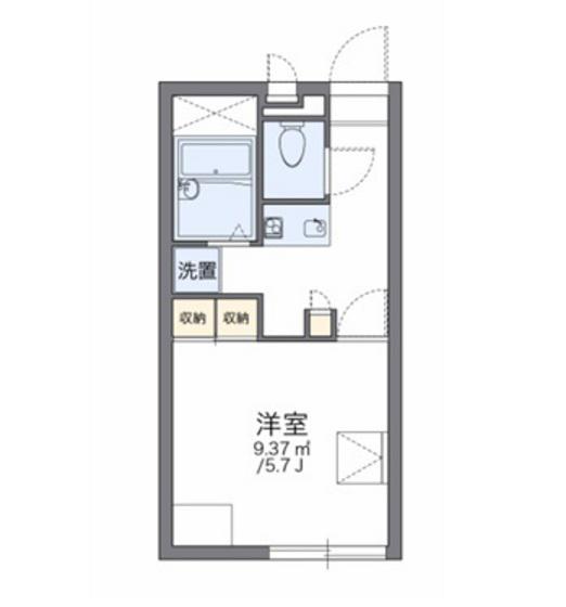 レオパレス福富西(1K/2階)の間取り写真