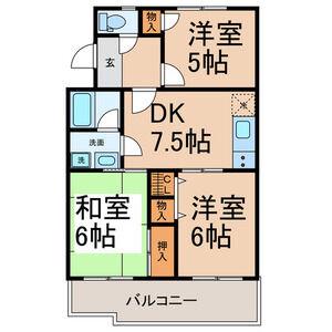 ファミール元桜田(3DK/2階)の間取り写真