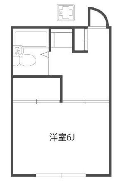 コーポ古谷(1K/2階)の間取り写真
