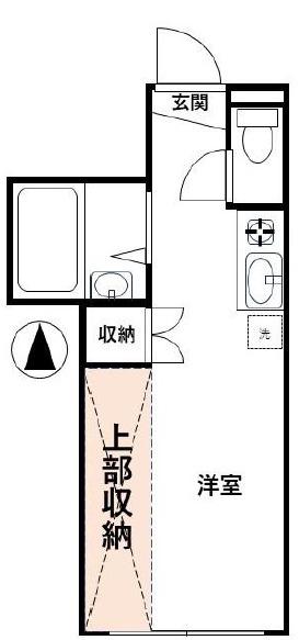 ラ・セルジュ新宿落合(ワンルーム/1階)の間取り写真