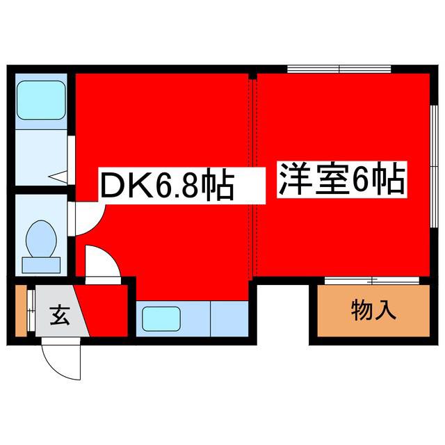 センチュリー元町(1DK/4階)の間取り写真
