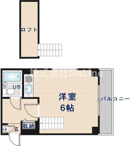 エトワールヴィルーR中小阪(ワンルーム/3階)の間取り写真
