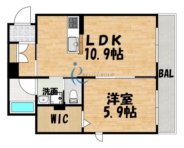 メゾンクレステージ(1LDK/2階)の間取り写真