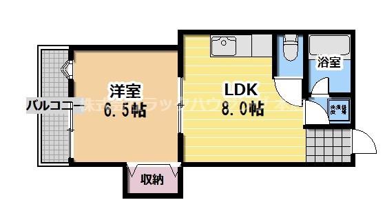 アメニティライフカトウ(1LDK/2階)の間取り写真
