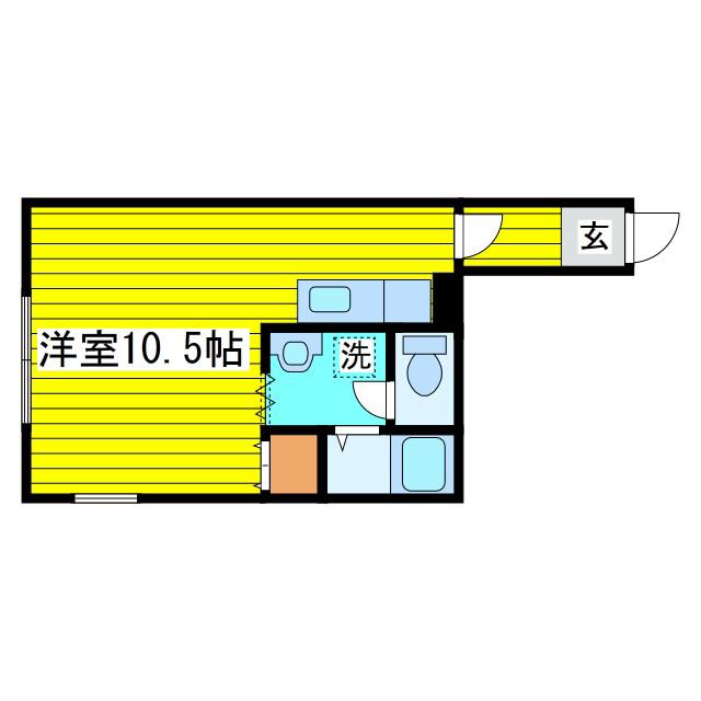 第15大岡ビル(ワンルーム/2階)の間取り写真