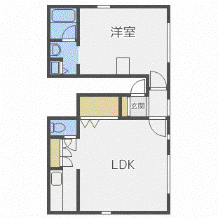 フォルミカ(1LDK/4階)の間取り写真