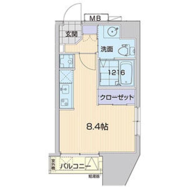 ライブコート丸の内(ワンルーム/6階)の間取り写真