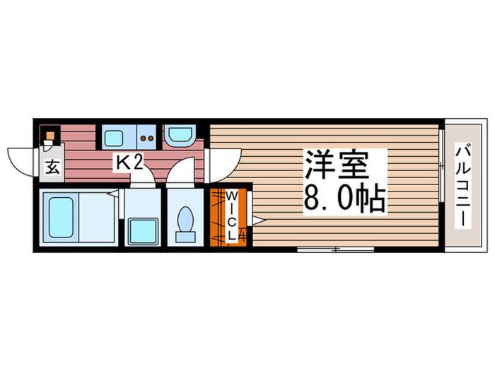 REVE ZERO(1K/1階)の間取り写真