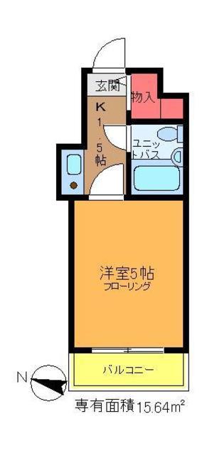 ウィンベルソロ新小岩第2(1K/2階)の間取り写真