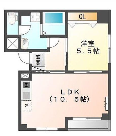 キャトルセゾン白楽(1LDK/1階)の間取り写真
