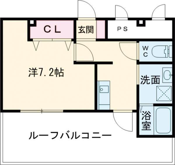 ダブルツリー7番館(1K/5階)の間取り写真