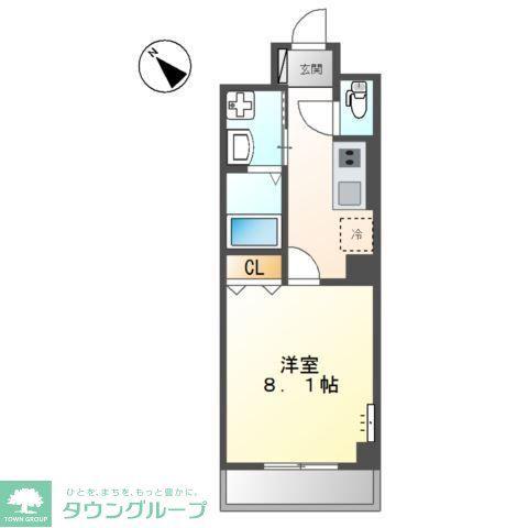 アルカンシエル馬込(1K/3階)の間取り写真