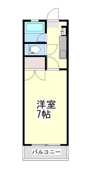 サンパティークヴェール(1K/5階)の間取り写真