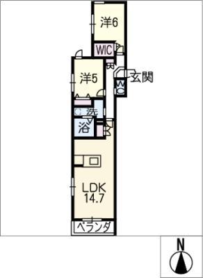 CONFORM(2LDK/3階)の間取り写真
